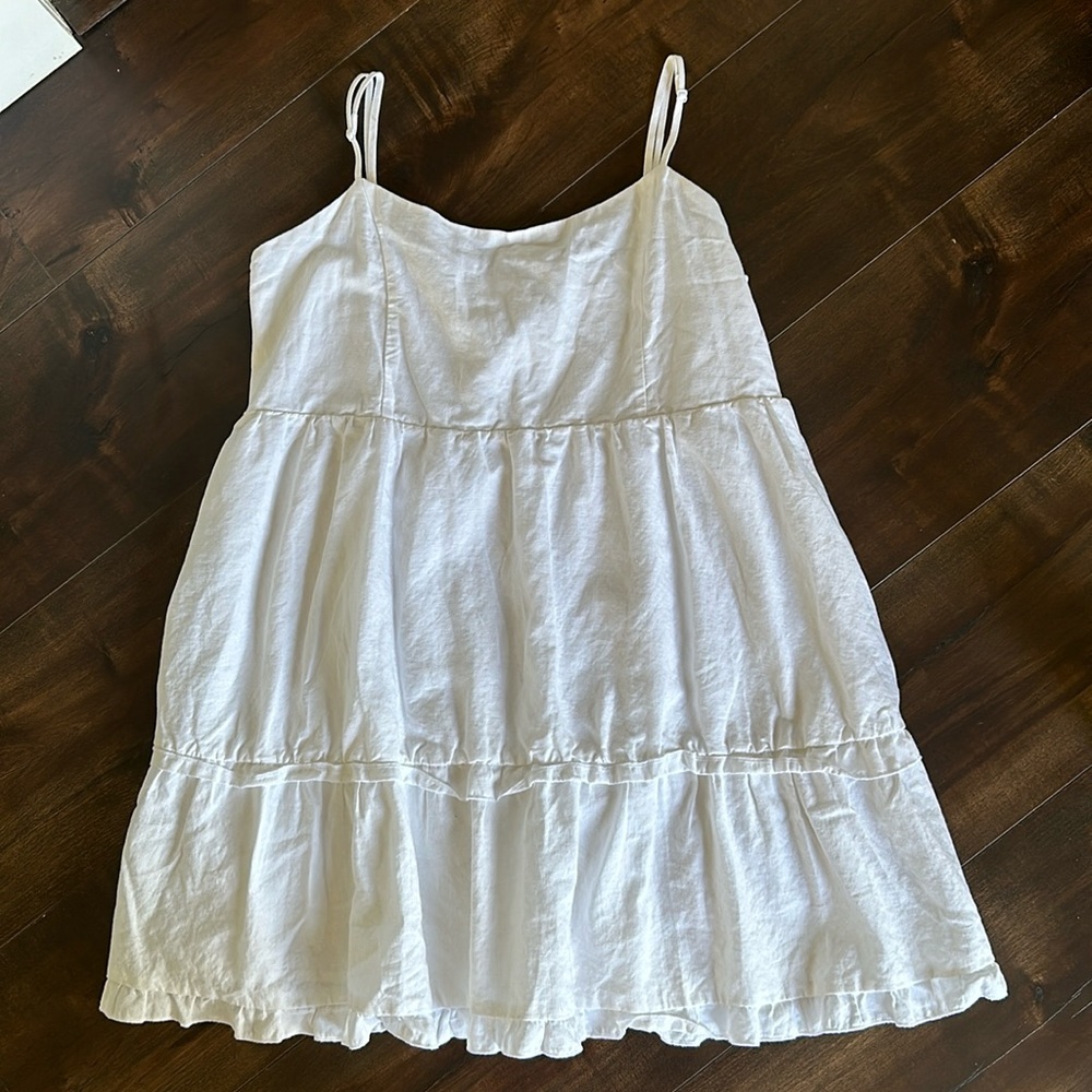 NWOT White Poplin Dress